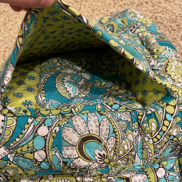 Green Peacock Vera Bradley Backpack - Picture 4 of 9
